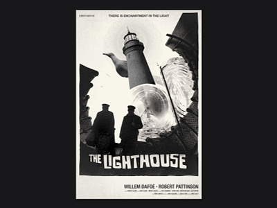 The Lighthouse design design art film poster graphic design horror film horror movie layout lighthouse poster poster design the lighthouse