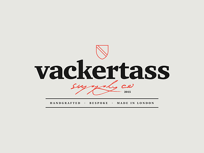 Vackertass Supply Co - Logo & Branding branding icon light logo