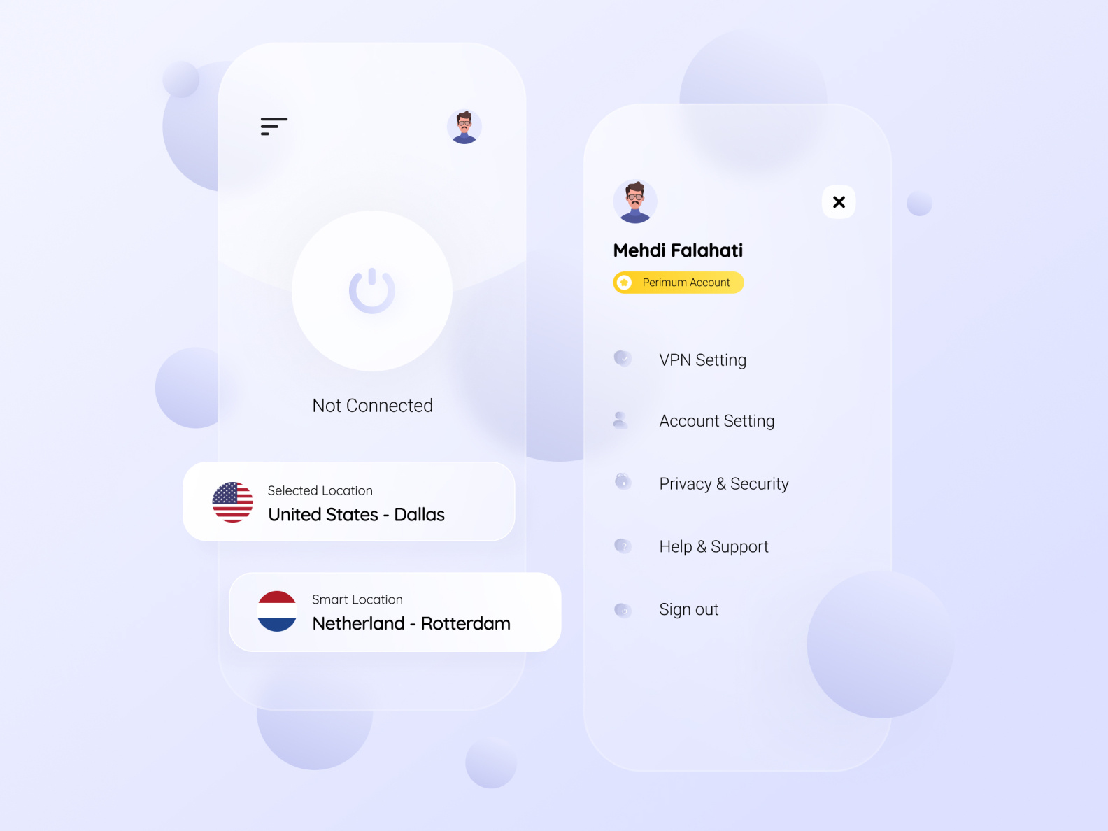 VPN by MohammadMehdi Falahati on Dribbble