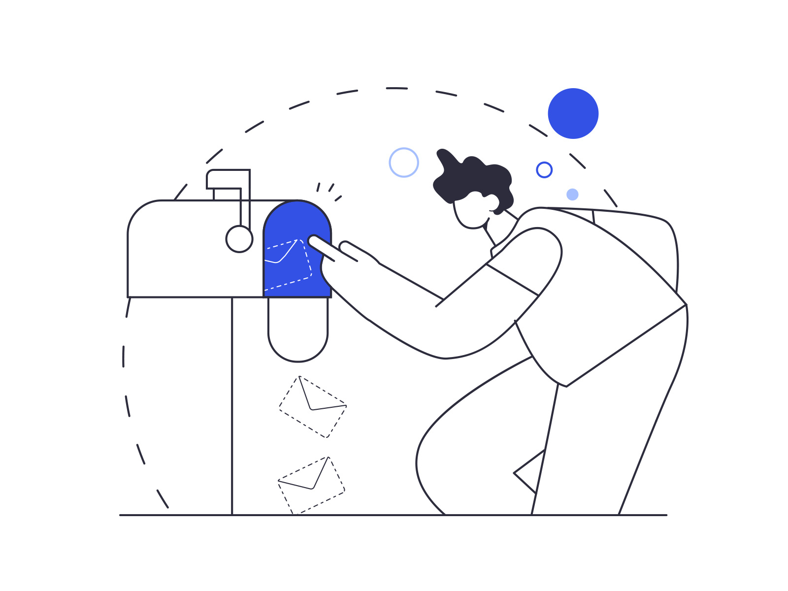 No messages | Empty state illustration design by leahxx on Dribbble