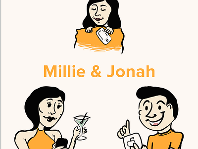Millie and Jonah Illustration Pack branding design illustration illustration art illustrator logo onboarding