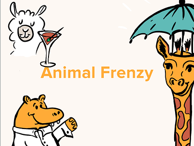 Animal Frenzy Illustration packs application ui artist branding design digital illustration illustration illustration art illustrations illustrator ui uidesign