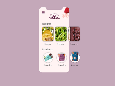 Deliciously Ella Concept App Design app application design application ui design login page mobile app mobile application mobile design mobile ui ui ui design uidesign ux