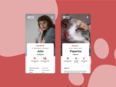 User Profile Paws Mate #DailyUI