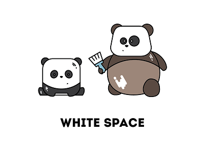 White Space clean feature funny minimalistic panda ui white space whitespace
