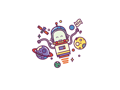Page Not Found astronaut cut doodle emotions iconfinder icons illustration smile space