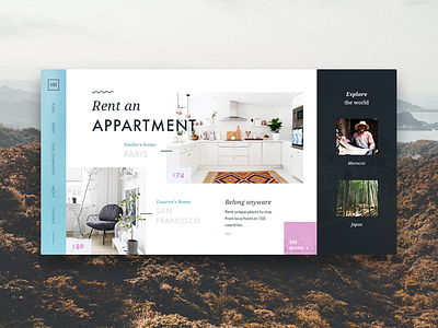 Stodom - rent an appartment appartment concept flats layout rent ui webdesign website