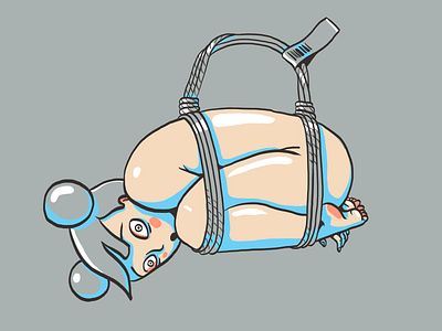 Kink #1 cartoon cute erotic illustration kinbaku kink kinky shibari