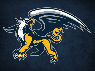 Delaware Met Primary griffin logo sports