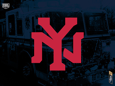 New York Responders - Secondary Logo branding branding design hockey logo ny sports sports branding