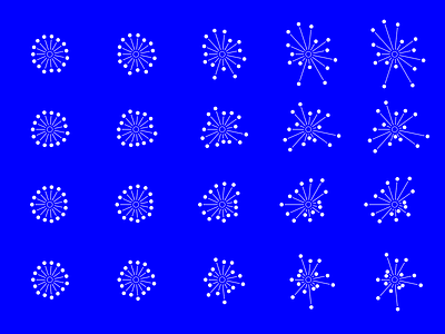 Blue Nodes - AOTA WIP 2 algorithmic animation aota canvas explosion frames!!! ik blue networks nodes