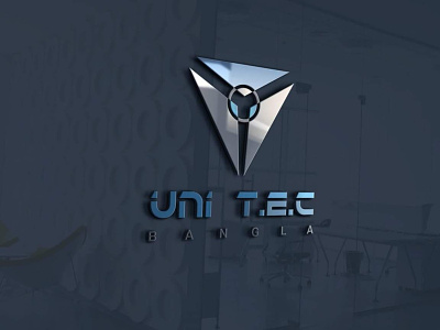 UNI T.E.C Logo. 3d animation beautiful logo creativity graphic design later logo logo logo maker minimalist logo modern logo premium