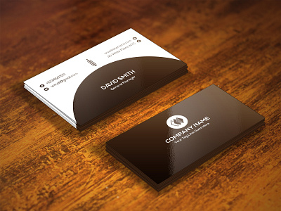 CORPORATE BUSINESS CARD black business cmyk colorable corporate illustrator mnimalist modest simplistic white