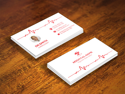 HOSPITAL BUSINESS CARD black business business card cmyk colorful design hospital illustrator medical mnimalist modest simplistic white