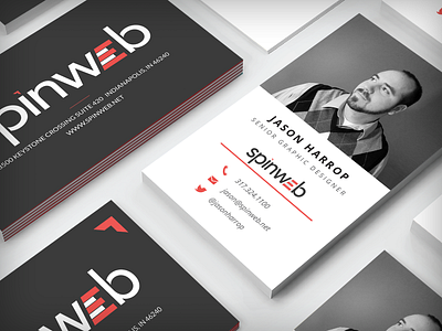 SpinWeb Business Cards Design