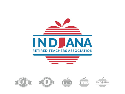 Indiana Retired Teachers Association brand branding branding agency branding concept branding design creative design designer illustration logo logo design logodesign logos logotype vector