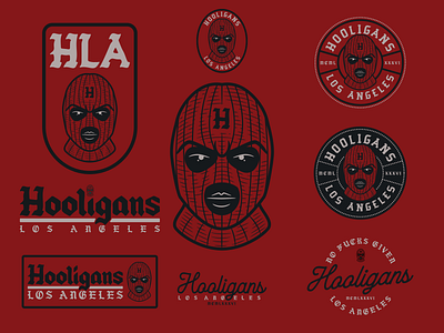 Hooligans Los Angeles branding design graphic graphicdesign illustration logo typography vector