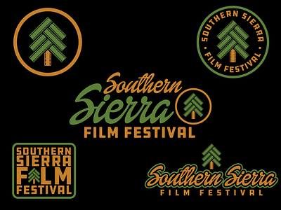 Southern Sierra Film Festival branding design graphic graphicdesign logo typography vector