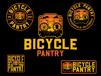 Bicycle Pantry branding design graphic graphicdesign illustration logo typography vector