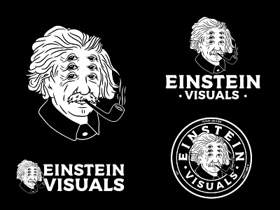 Einstein Visuals Logo branding design graphic graphicdesign illustration logo vector