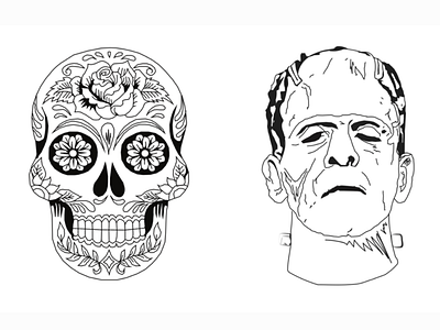 Sugar Skull & Frankenstein’s Monster