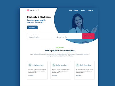 landing page