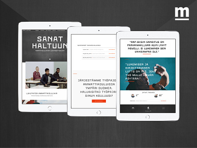Sanat Haltuun identity lukukeskus responsive sanat haltuun the finnish reading centre ui visual website