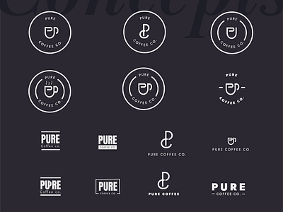 Pure Coffee Co | Logo Concepts
