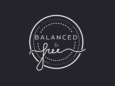 Balance and Free | Concepts adobe design flat illustrator logo logodesign minimal typography vector