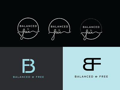 Balanced & Free | Concept Grid adobe design flat illustration illustrator logo logodesign minimal typography vector
