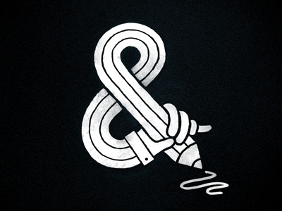 Sketching Ampersand ampersand hand sketch