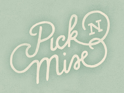 Pick'n'Mix illustration lettering