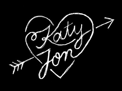 Katy & Jon lettering