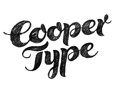 Cooper Type lettering
