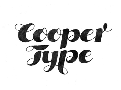 Cooper Type 2 lettering