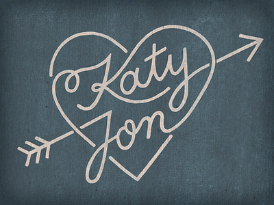 Katy & Jon final lettering
