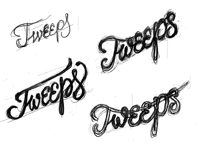 Tweeps Sketches lettering