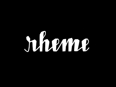 Rheme lettering