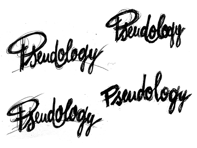Pseudology Sketches lettering