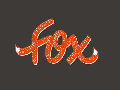 Fox lettering