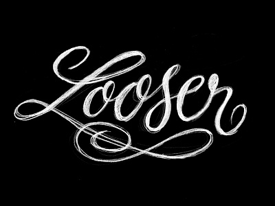 Looser – Sketch lettering script