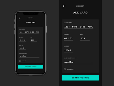 DailyUI #2 : Credit Card Checkout