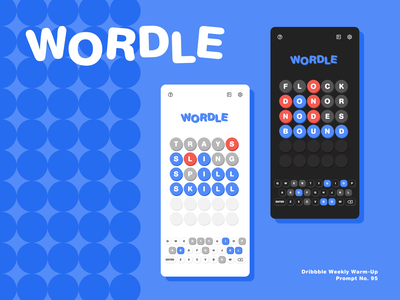 Wordle Redesign Weekly Warm-Up app design ui