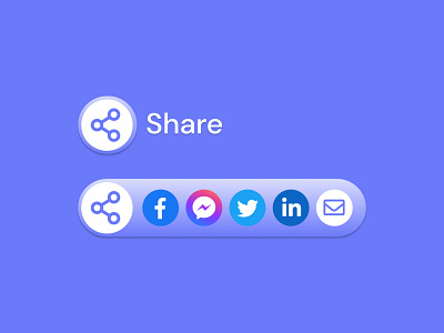 DailyUI #10 : Social Share button dailyui design ui