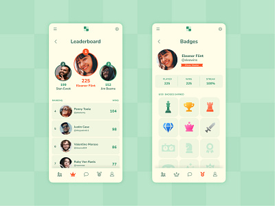 DailyUI #19 : Leaderboard app dailyui design game leaderboard ui