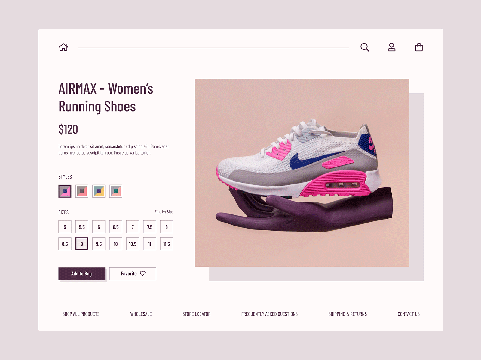 DailyUI #33 : Customize Product dailyui design landing page product ui website design