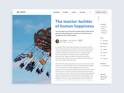 DailyUI #35 : Blog Post