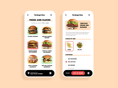 DailyUI #43 : Food/Drink Menu app dailyui design ui