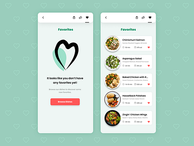 DailyUI #44 : Favorites app dailyui design ui