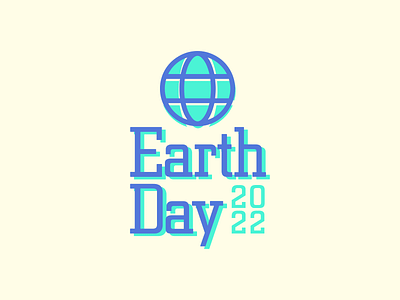 Earth Day 2022 design logo vector